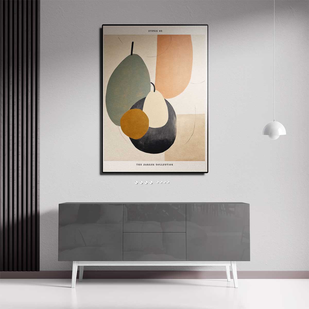 Abstracte Tuinvorm Studie 05 Kunstwerk-canvas-dibond-plexiglas-wanddecoratie-WallArtistic