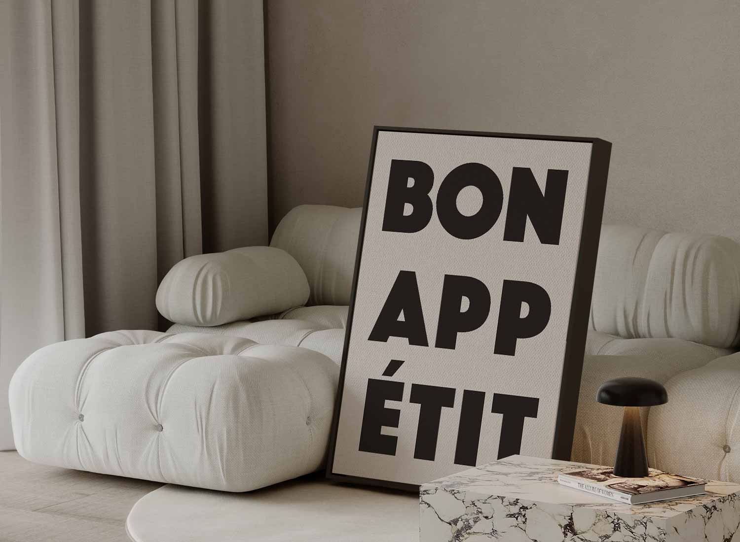 Bon Appétit Typografie Poster