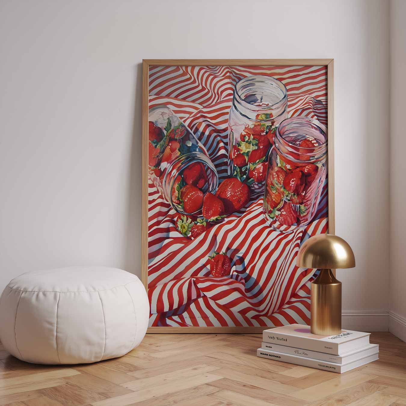 Zomerse Aardbeien Poster-WallArtistic