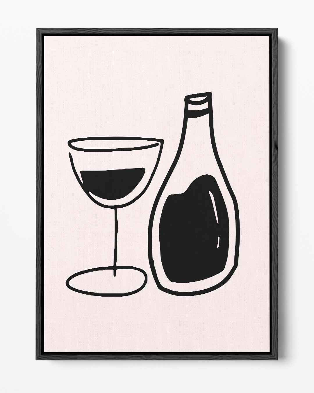 Minimalistische Wijnkunst Kunstwerk-canvas-dibond-plexiglas-wanddecoratie-WallArtistic