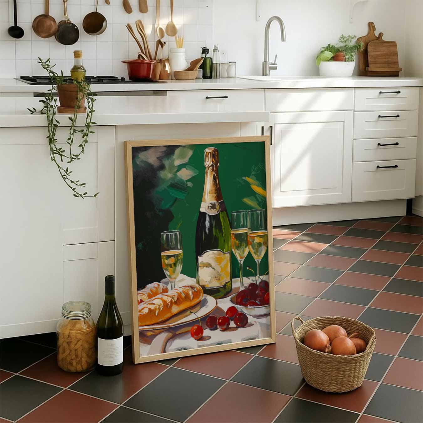 Luxe Champagne Brunch Poster-WallArtistic