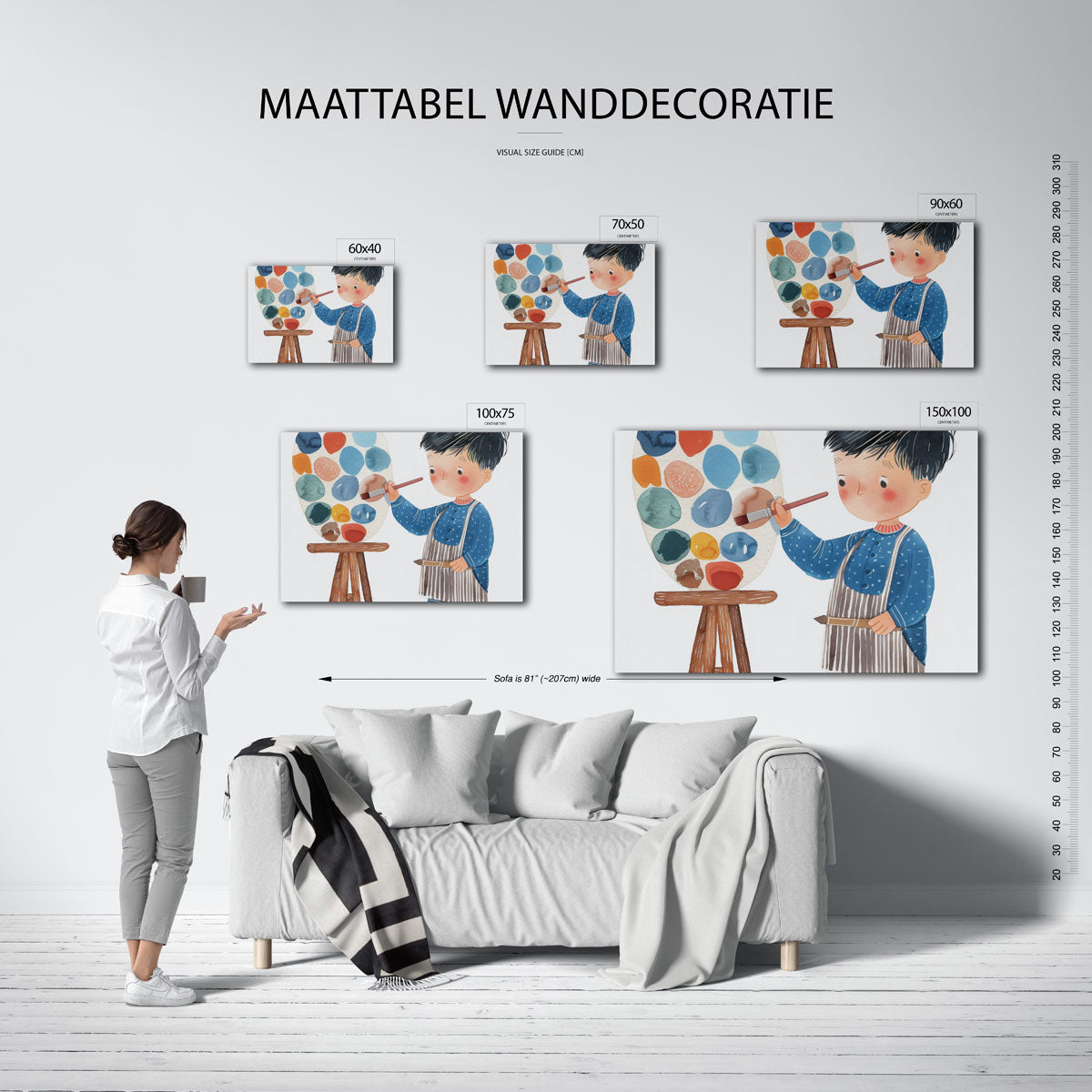 Kleurrijke creativiteit Kunstwerk