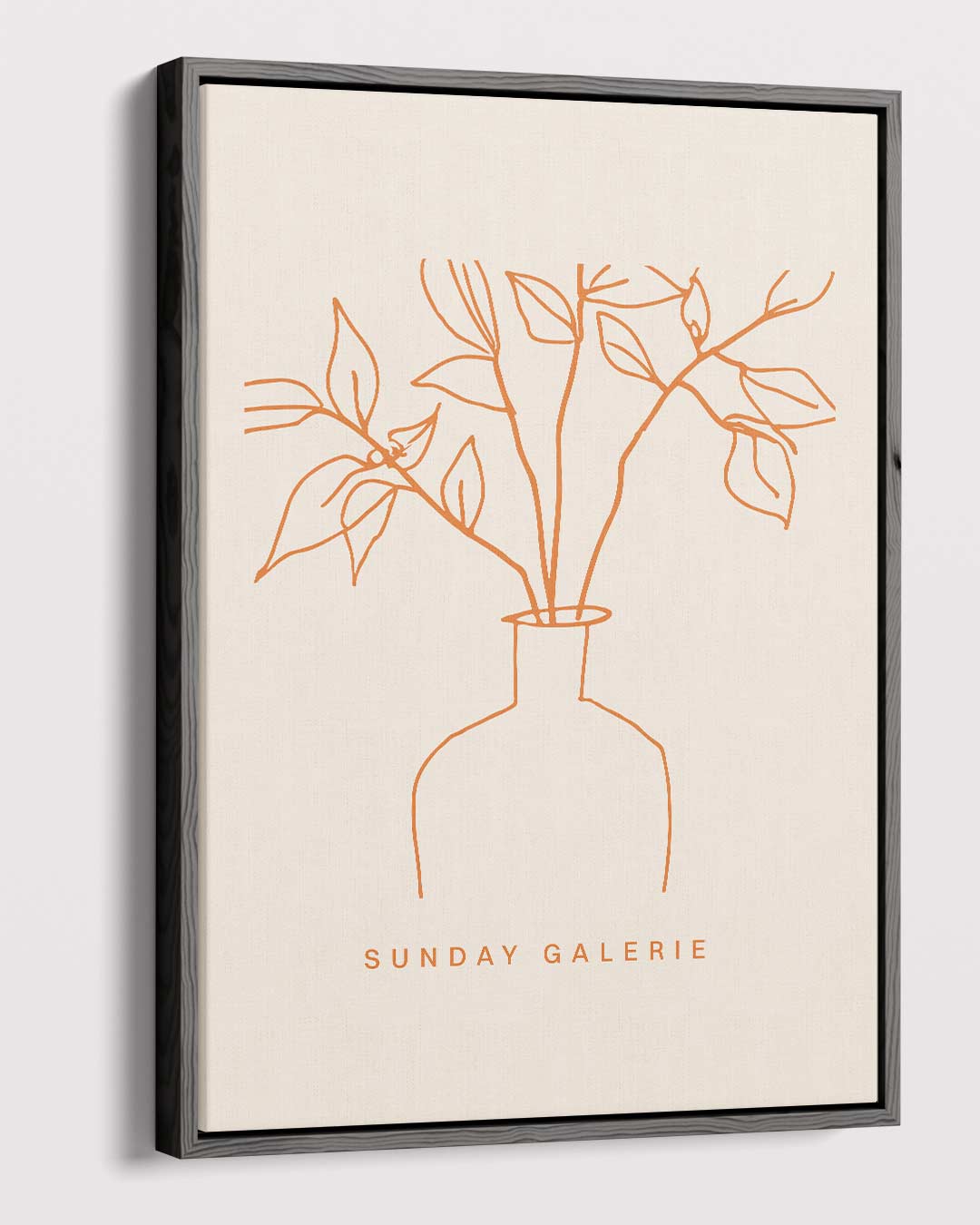 Simpele Vaas Illustratie Kunstwerk-canvas-dibond-plexiglas-wanddecoratie-WallArtistic