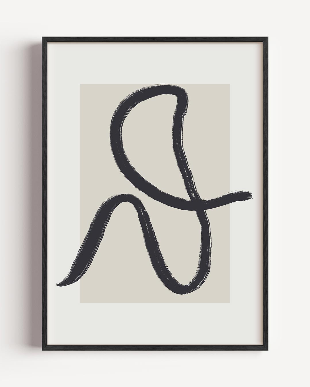 Moderne Abstracte Lijnkunst Poster-WallArtistic