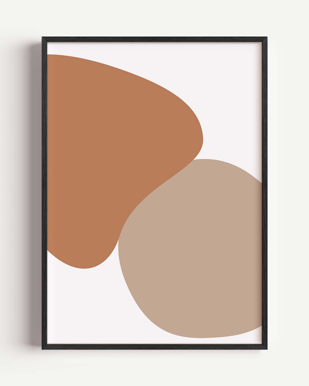 Stijlvolle Abstracte Aardetinten Poster-WallArtistic