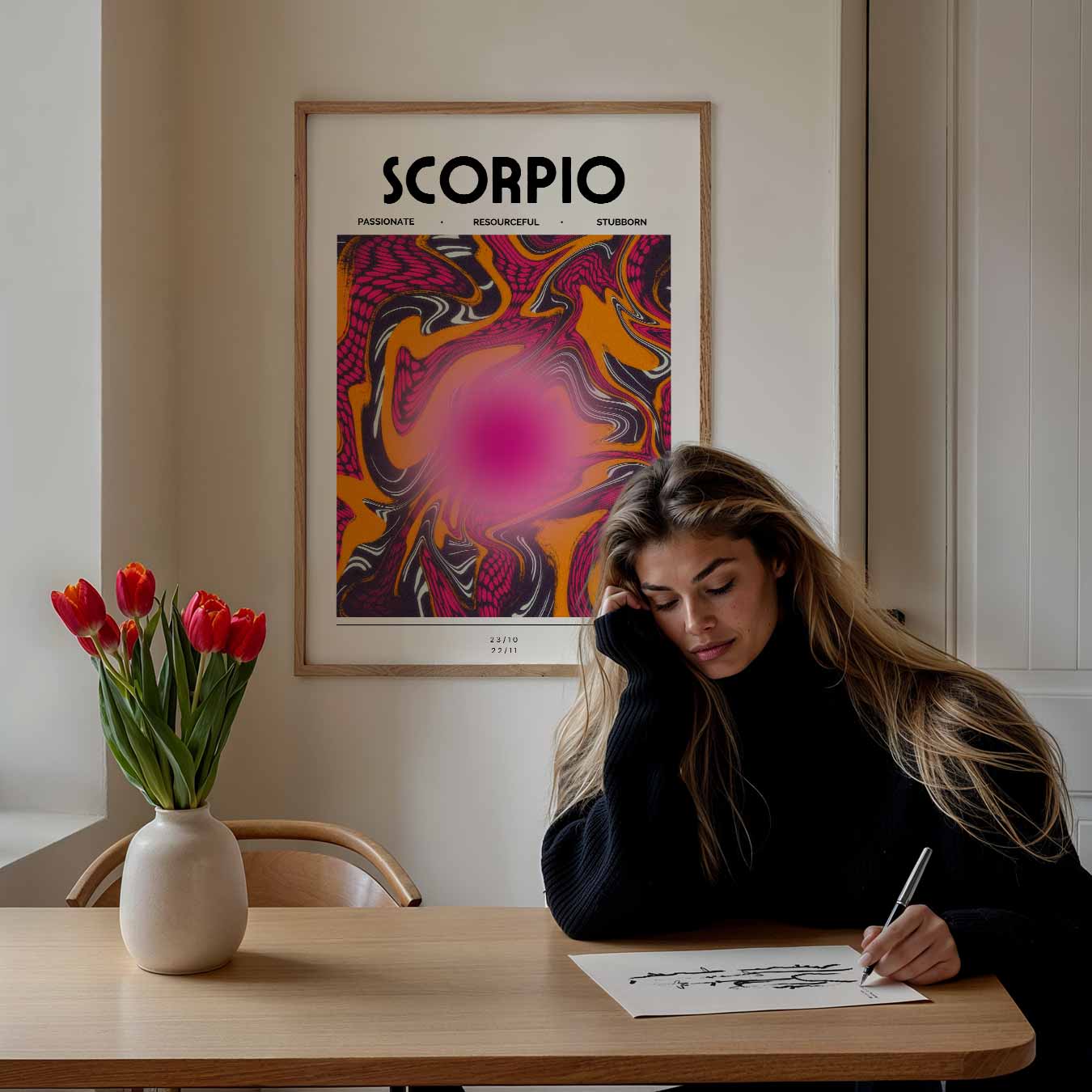 Scorpio Abstracte Poster