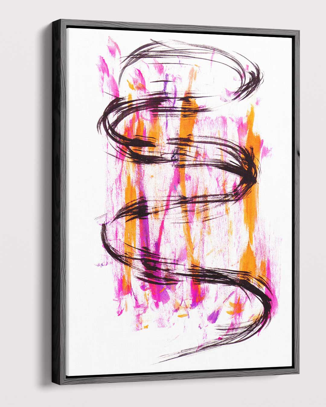Dynamische Kleurenwervel Kunstwerk-canvas-dibond-plexiglas-wanddecoratie-WallArtistic