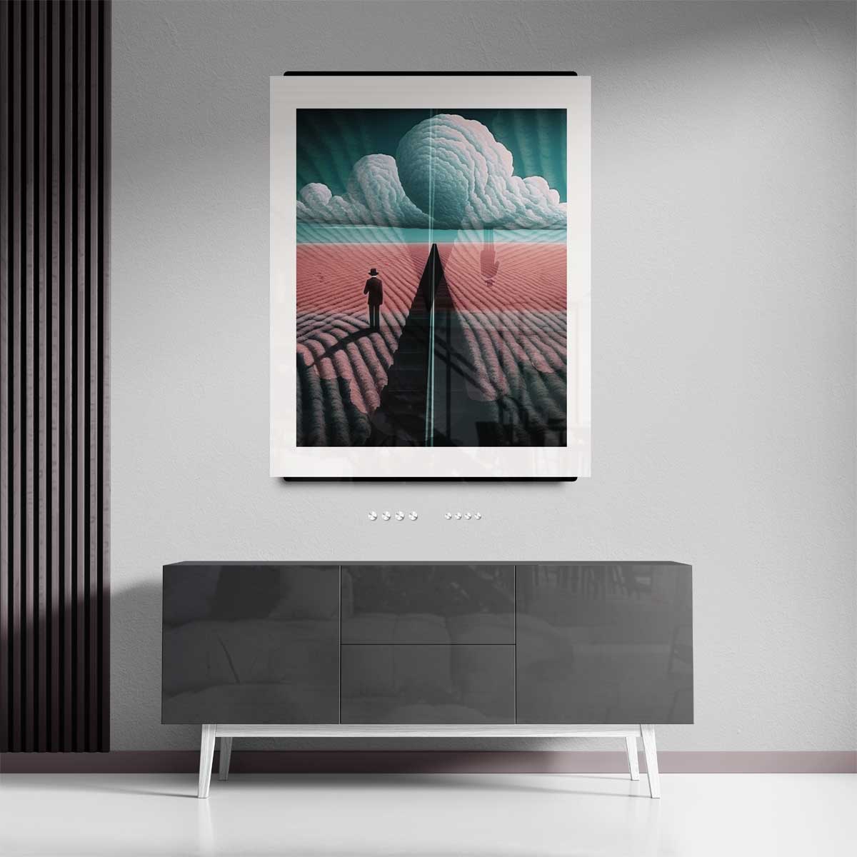 Dromerige Horizon Kunstwerk-canvas-dibond-plexiglas-wanddecoratie-WallArtistic