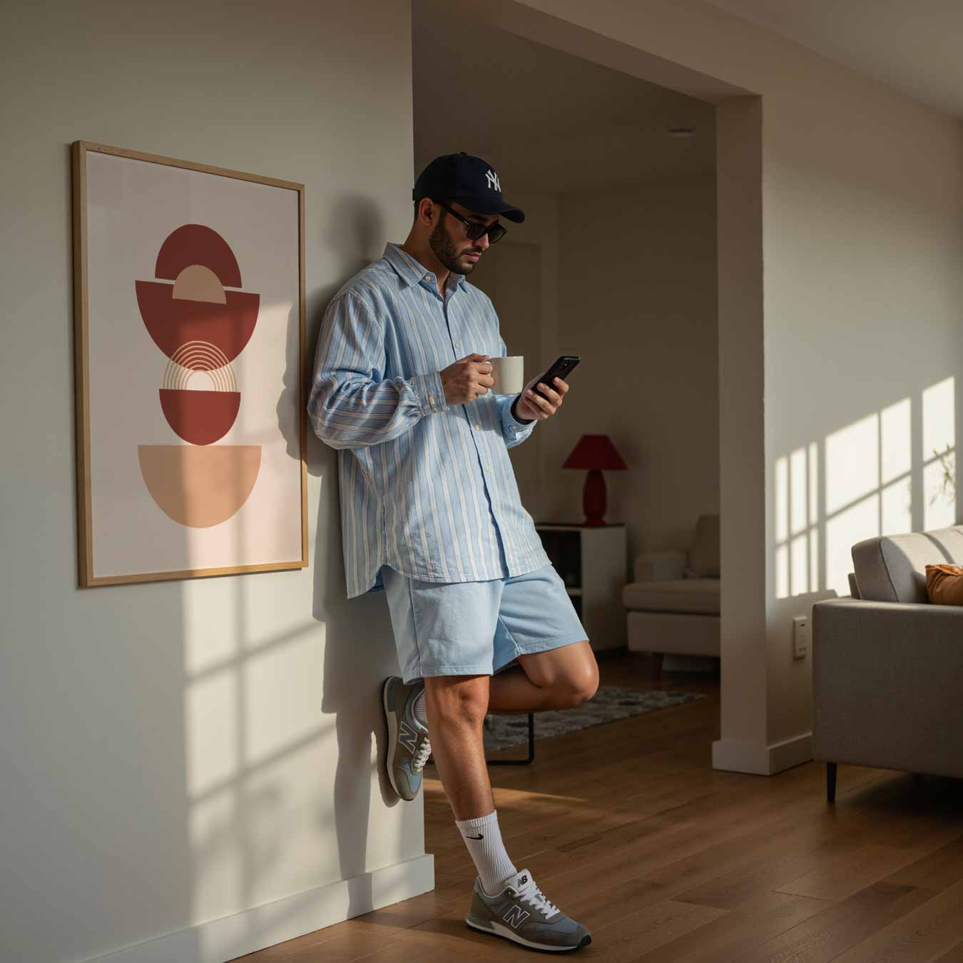 Retro Geometrische Kunstposter-WallArtistic