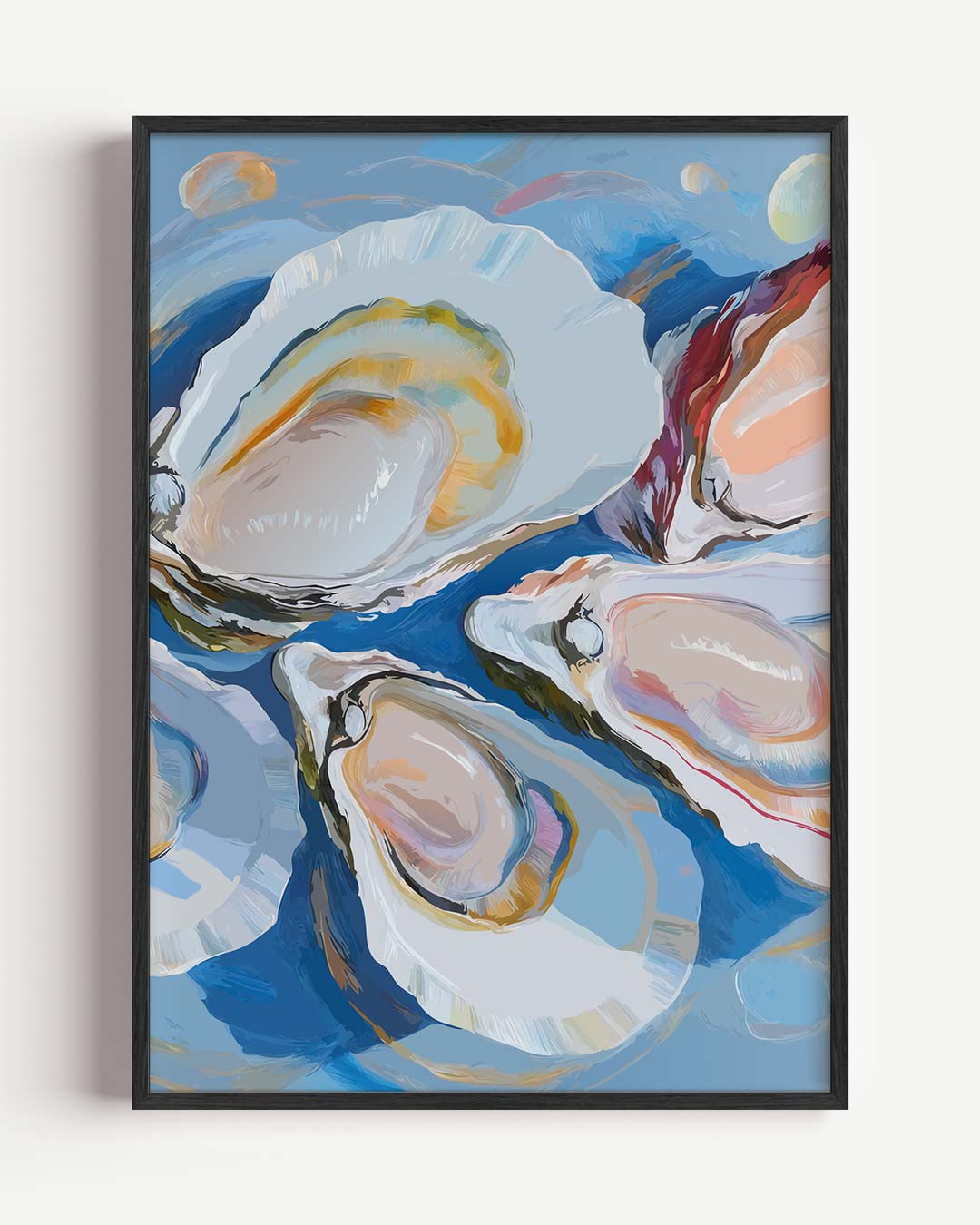 Elegante Oester Illustratie Poster-WallArtistic