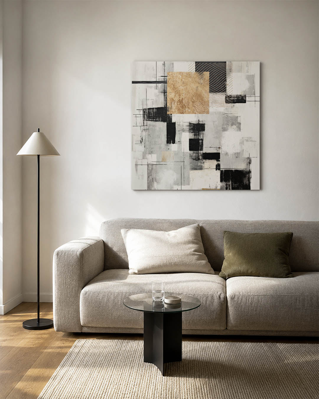 Geometrische compositie Kunstwerk