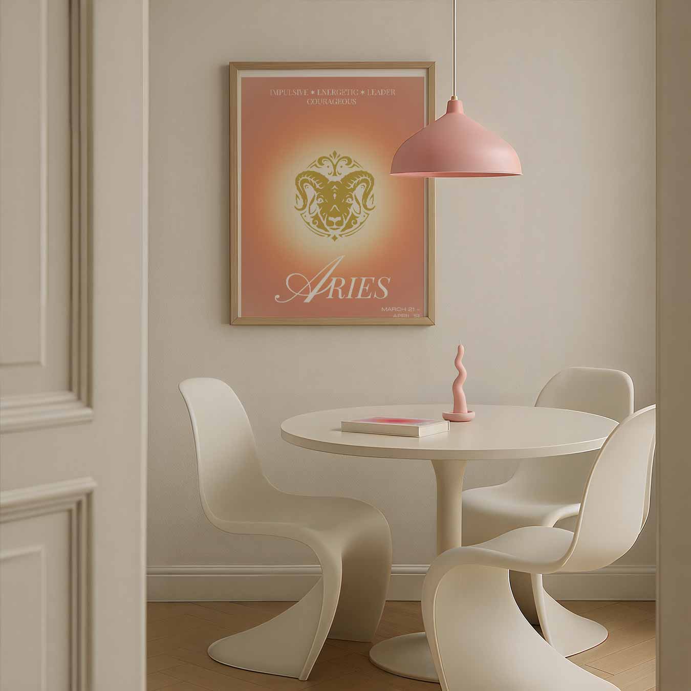 Vurige Ram Sterrenbeeld Poster