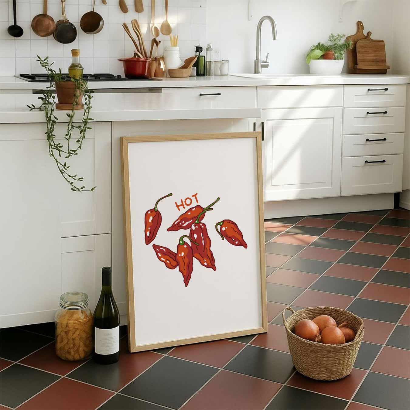 Spicy Paprika Art Poster-WallArtistic