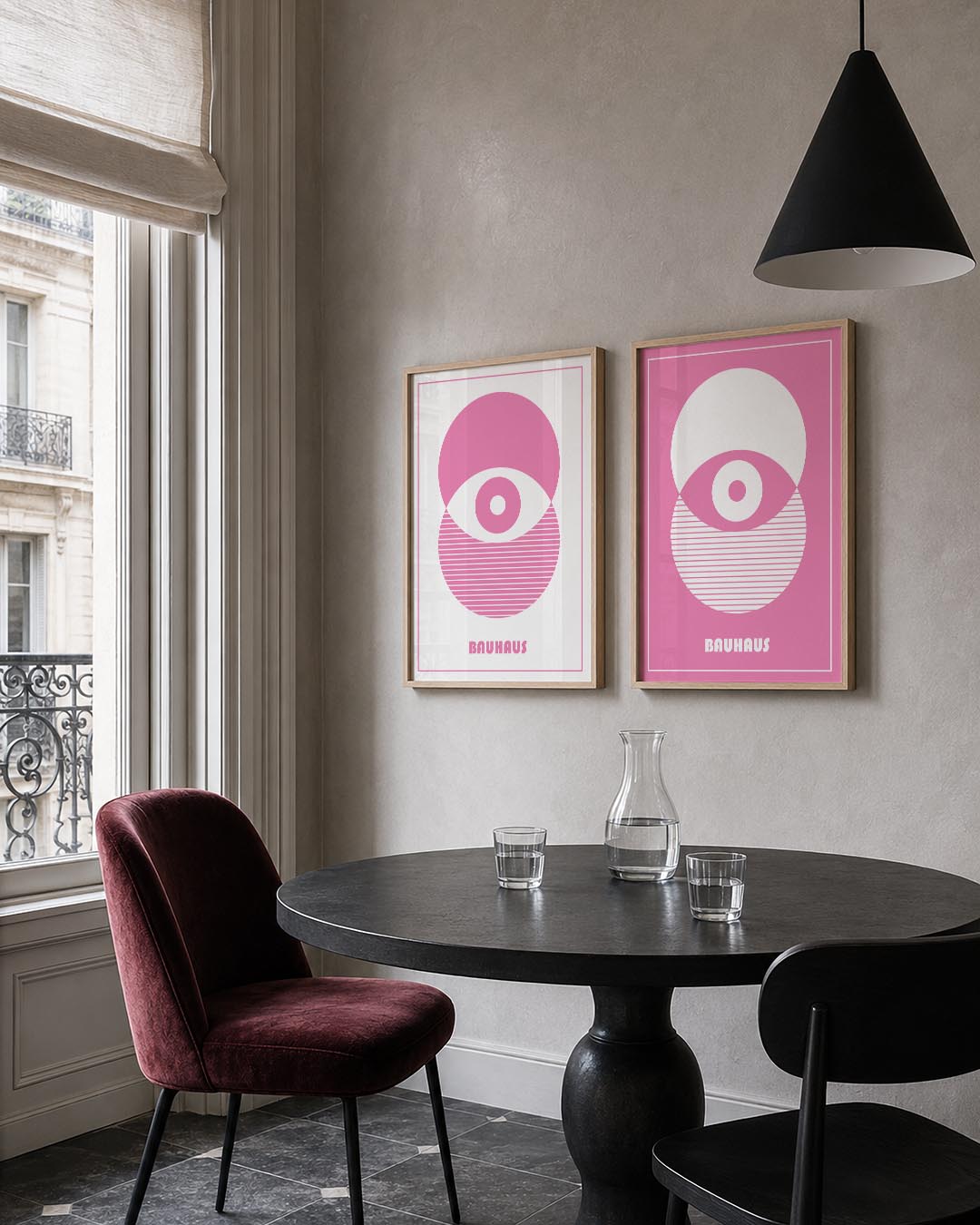 Cirkel en strepen Posterset