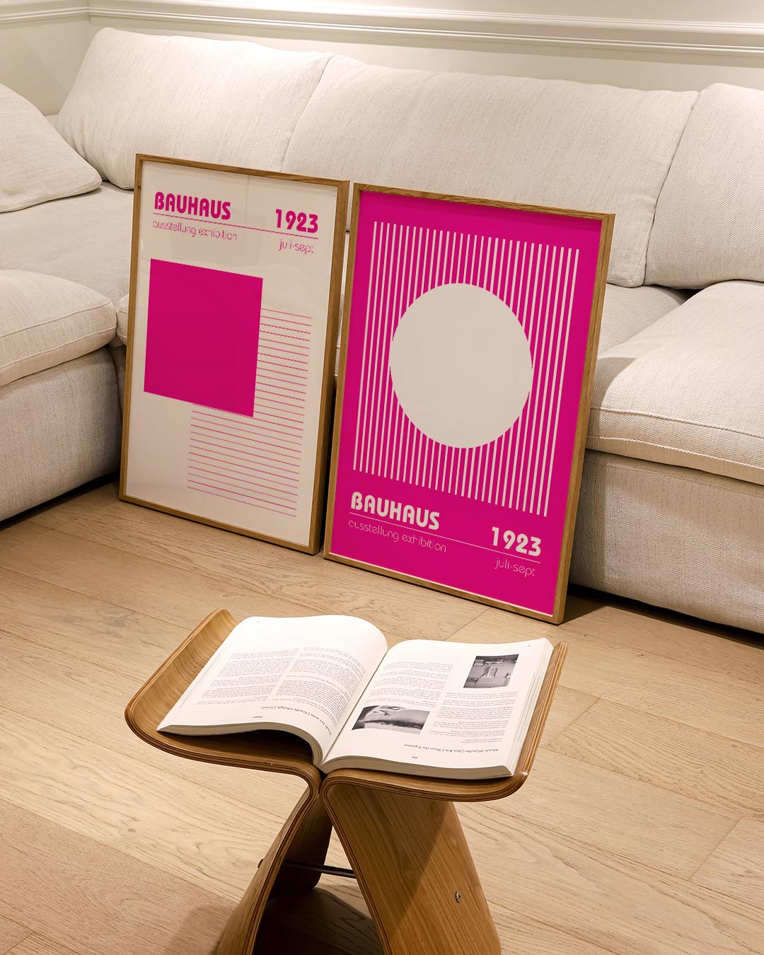 Lijnen en cirkel Posterset