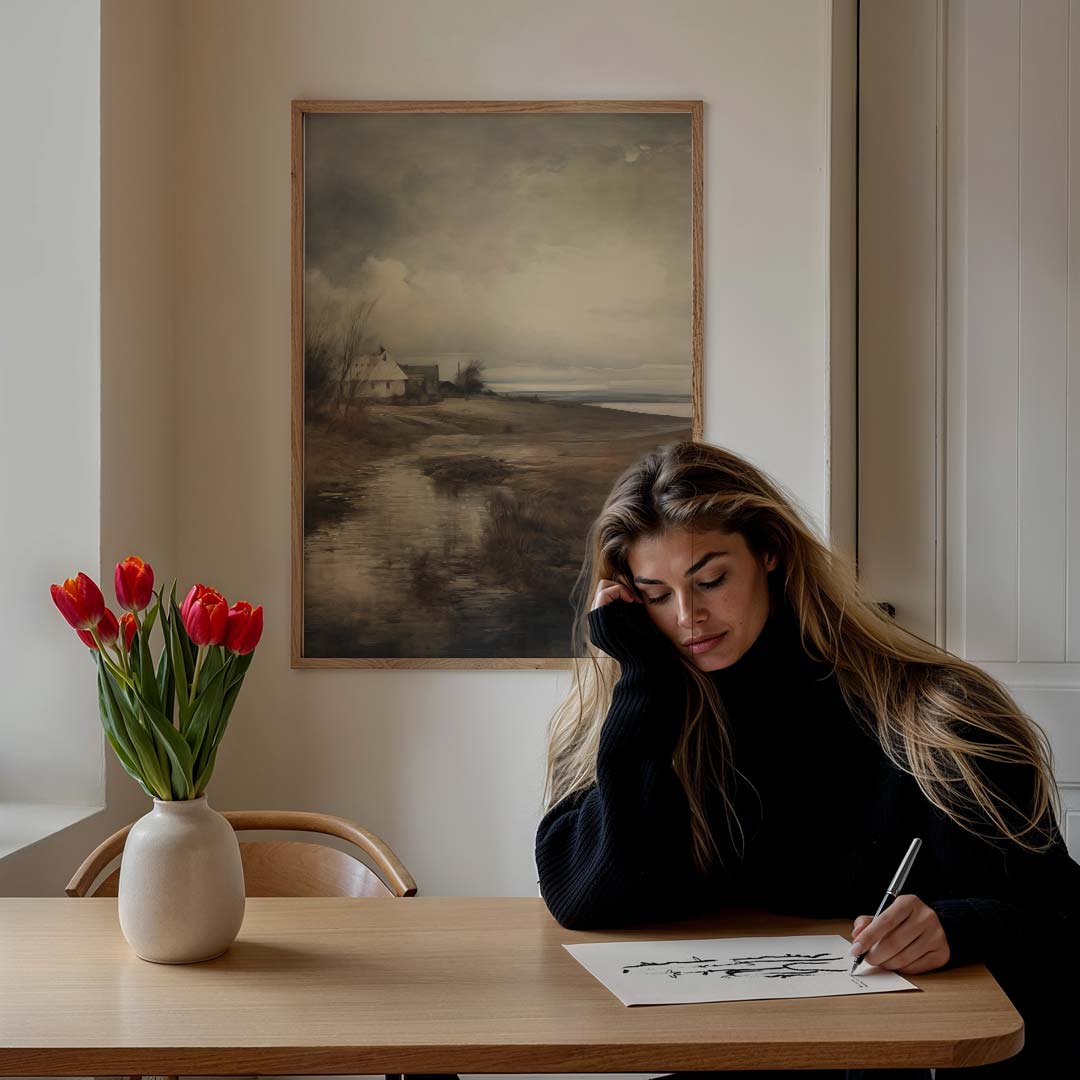 Rustieke Landschap Poster-WallArtistic