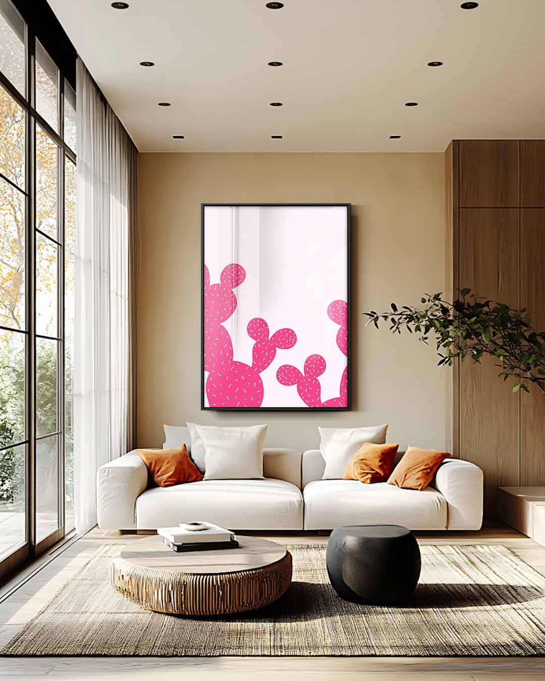 Cactus Pop Art Kunstwerk-canvas-dibond-plexiglas-wanddecoratie-WallArtistic
