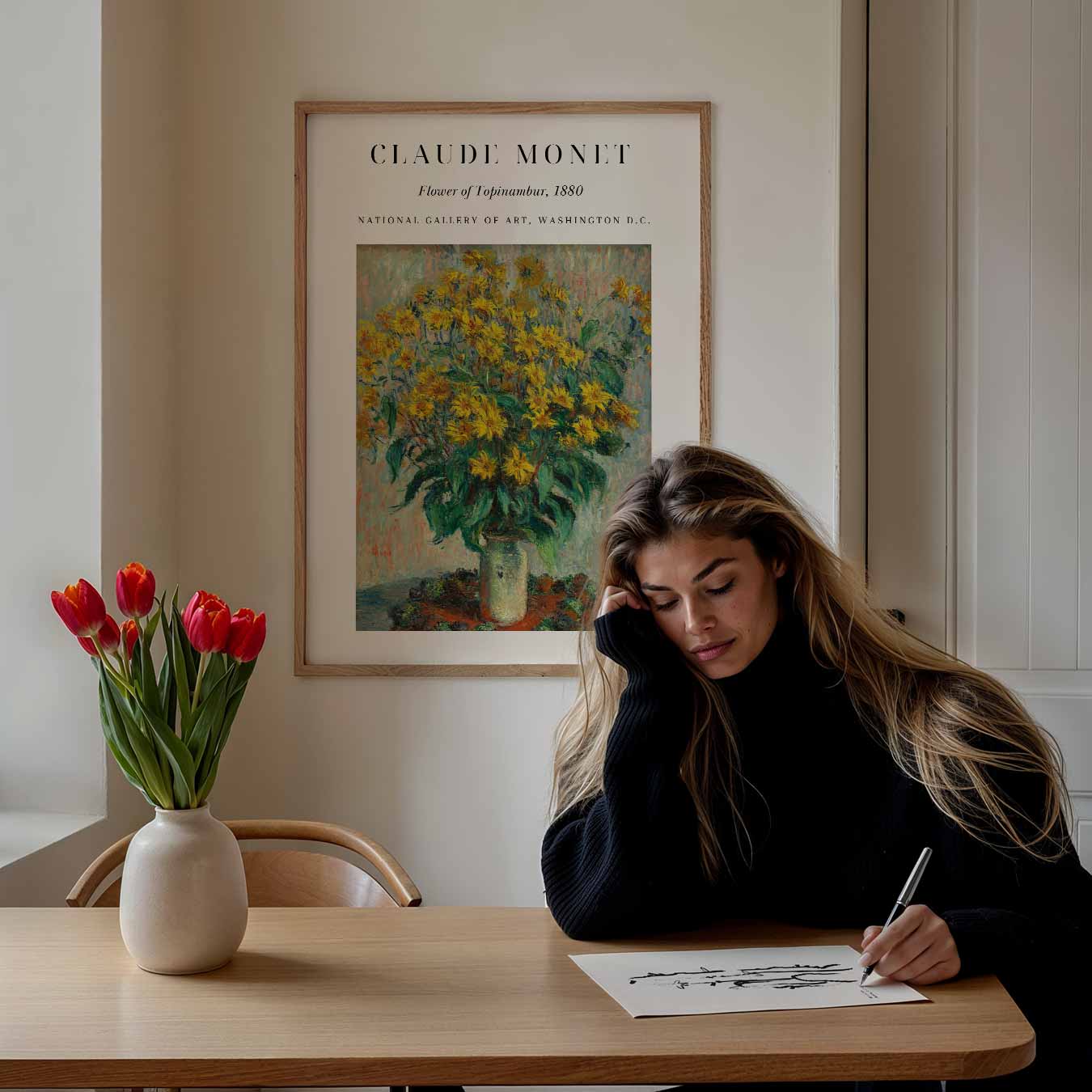 Monet's Bloemenpracht Poster