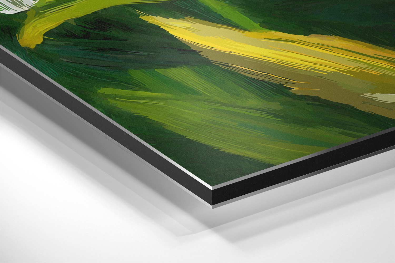 Tropische Bladeren Schilderij Kunstwerk-canvas-dibond-plexiglas-wanddecoratie-WallArtistic