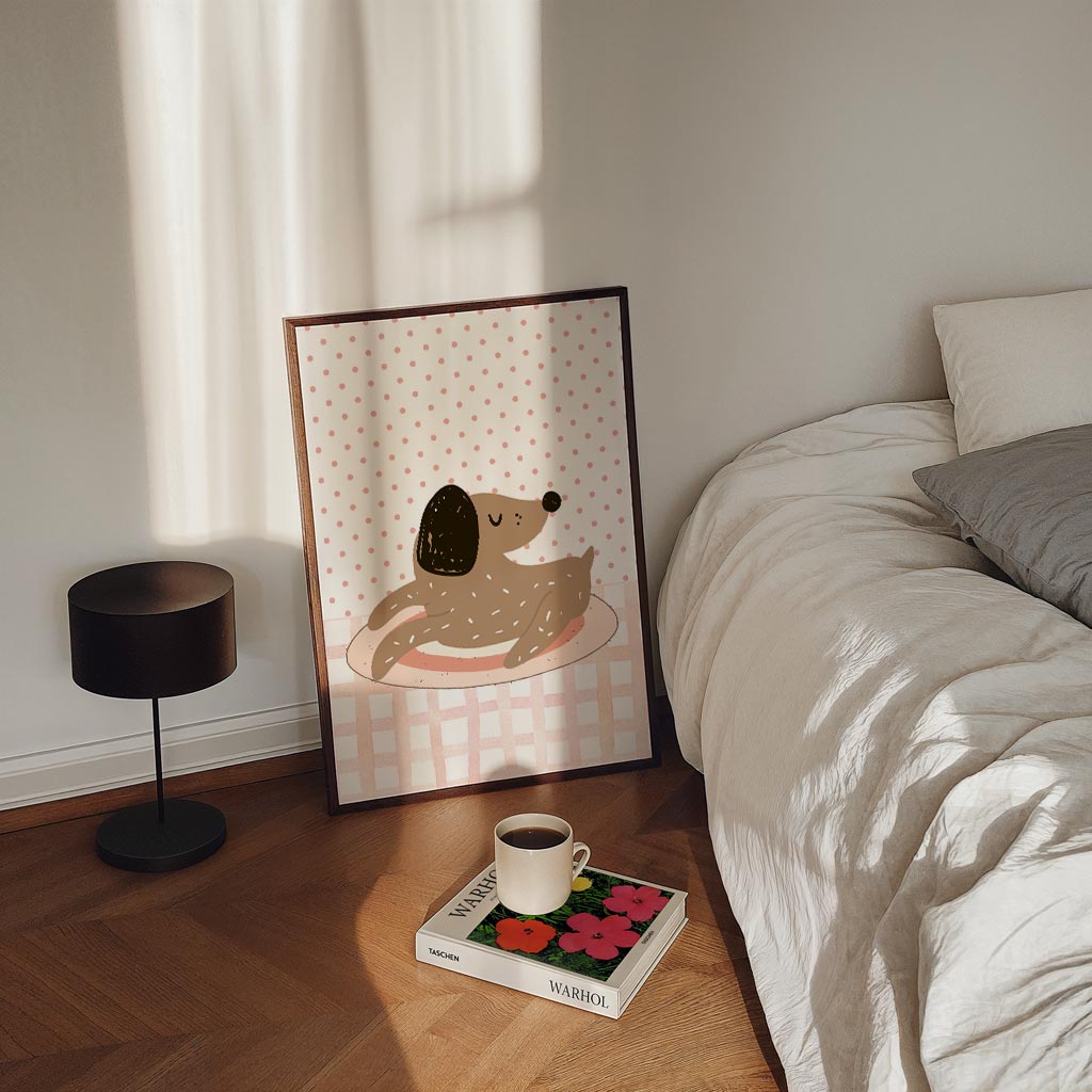 Relaxte Hond Poster-WallArtistic