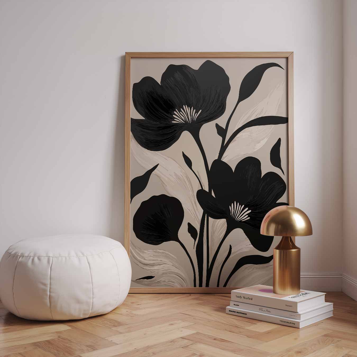 Elegante Bloemenpracht Poster