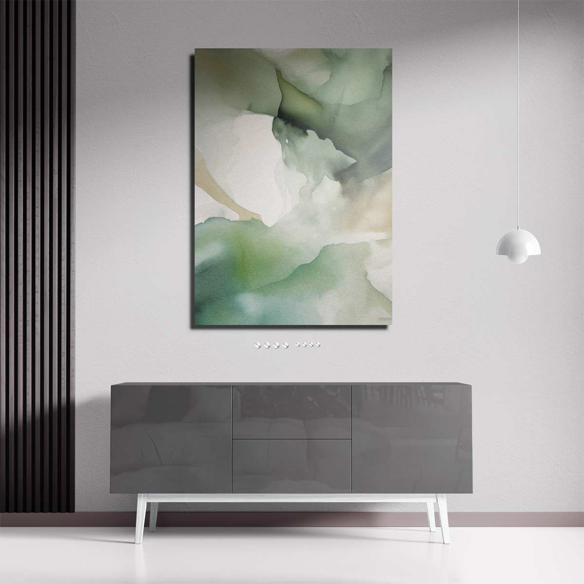 Mystieke Groenzweem Kunstwerk-canvas-dibond-plexiglas-wanddecoratie-WallArtistic