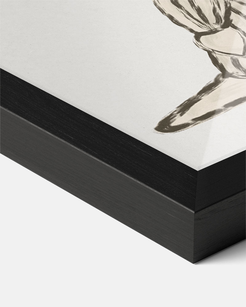 Artistieke Zwart-Wit Vrouw Poster-WallArtistic