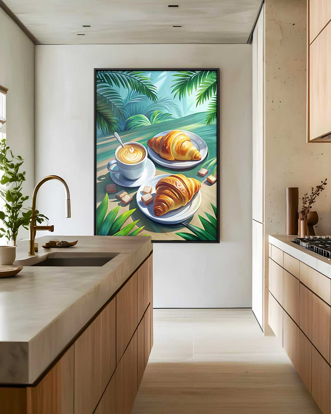 Tropische Ontbijtsfeer Kunstwerk-canvas-dibond-plexiglas-wanddecoratie-WallArtistic