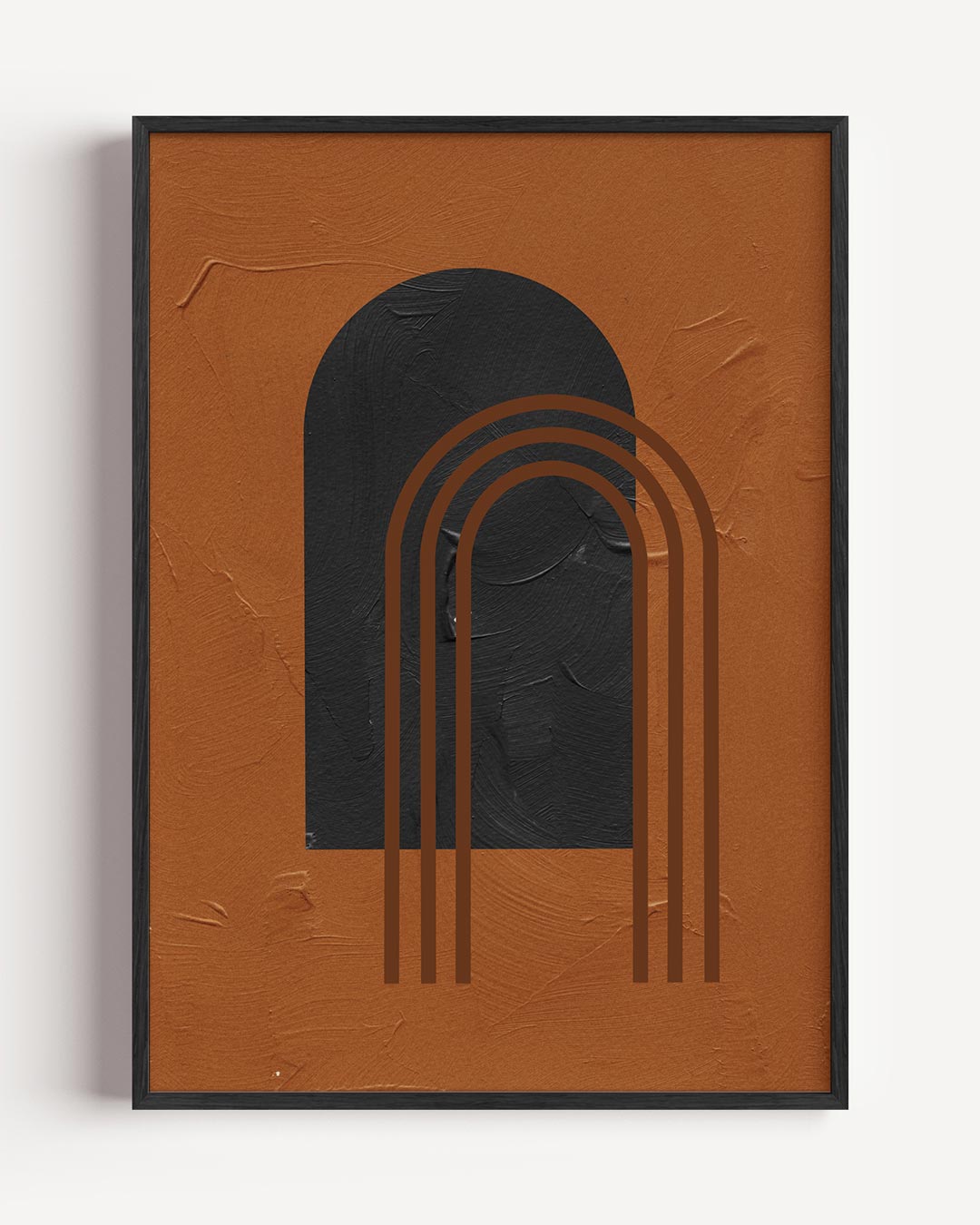 Moderne Boogvormige Abstracte Poster-WallArtistic