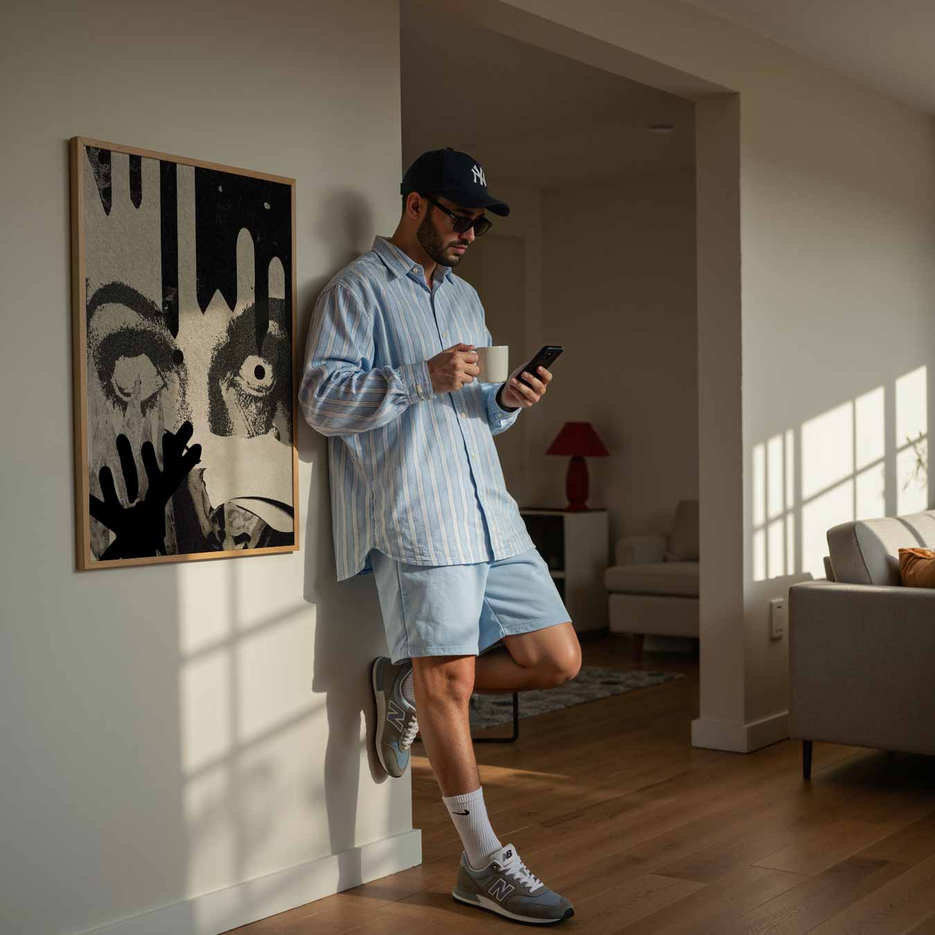 Intrigerende Blik Collage Poster-WallArtistic