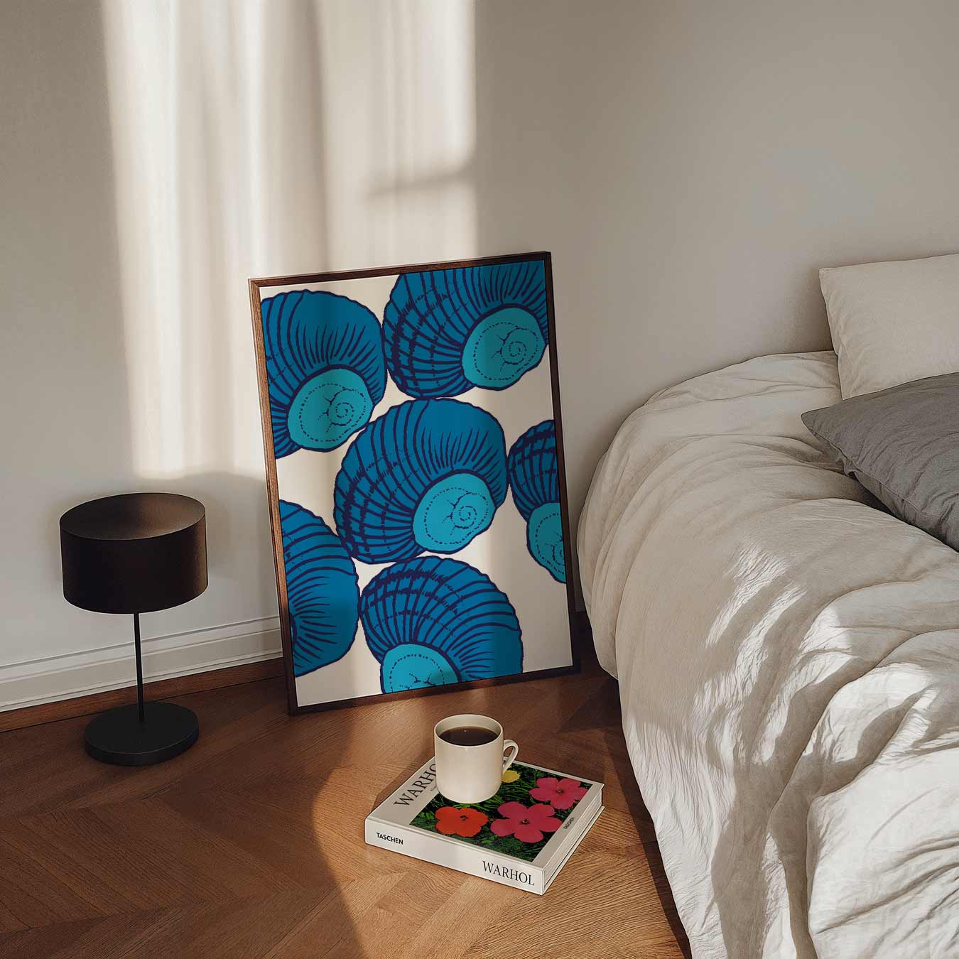 Zee-schelp Stijl Poster
