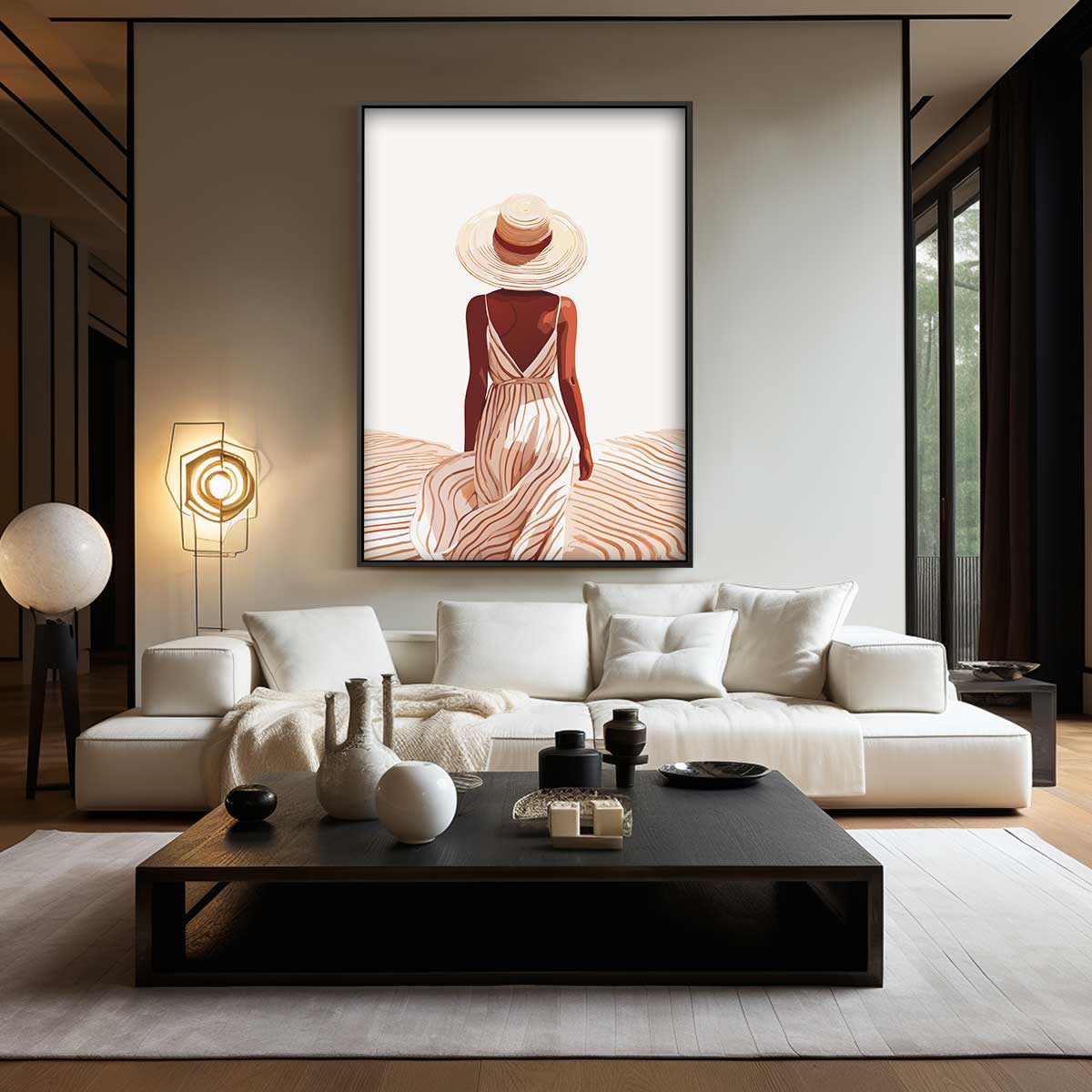 Zomerwandeling Kunstwerk-canvas-dibond-plexiglas-wanddecoratie-WallArtistic