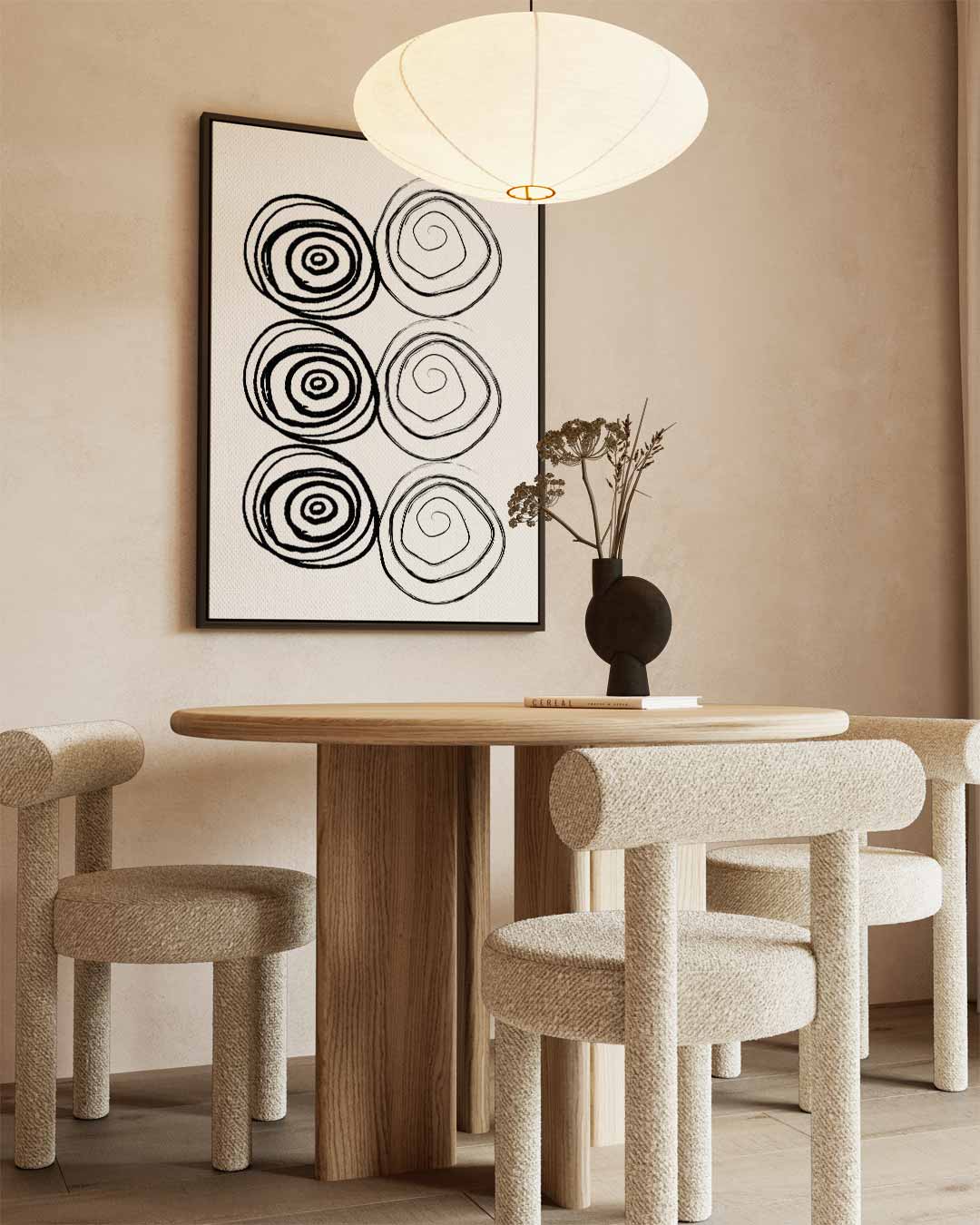 Spiralen in Abstractie Kunstwerk-canvas-dibond-plexiglas-wanddecoratie-WallArtistic