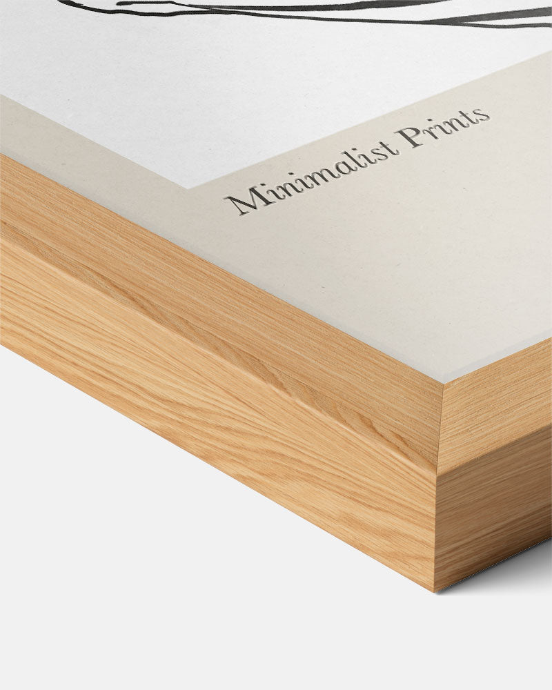 Elegante Minimalistische Vrouwenposter-WallArtistic