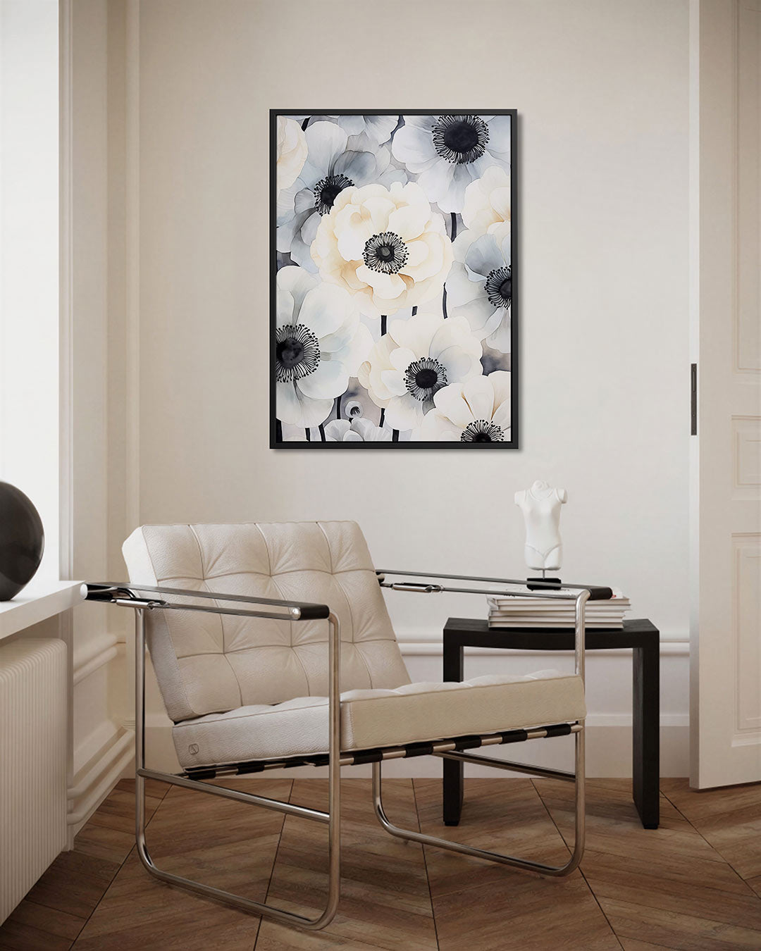Bloemen in zachte tinten Kunstwerk
