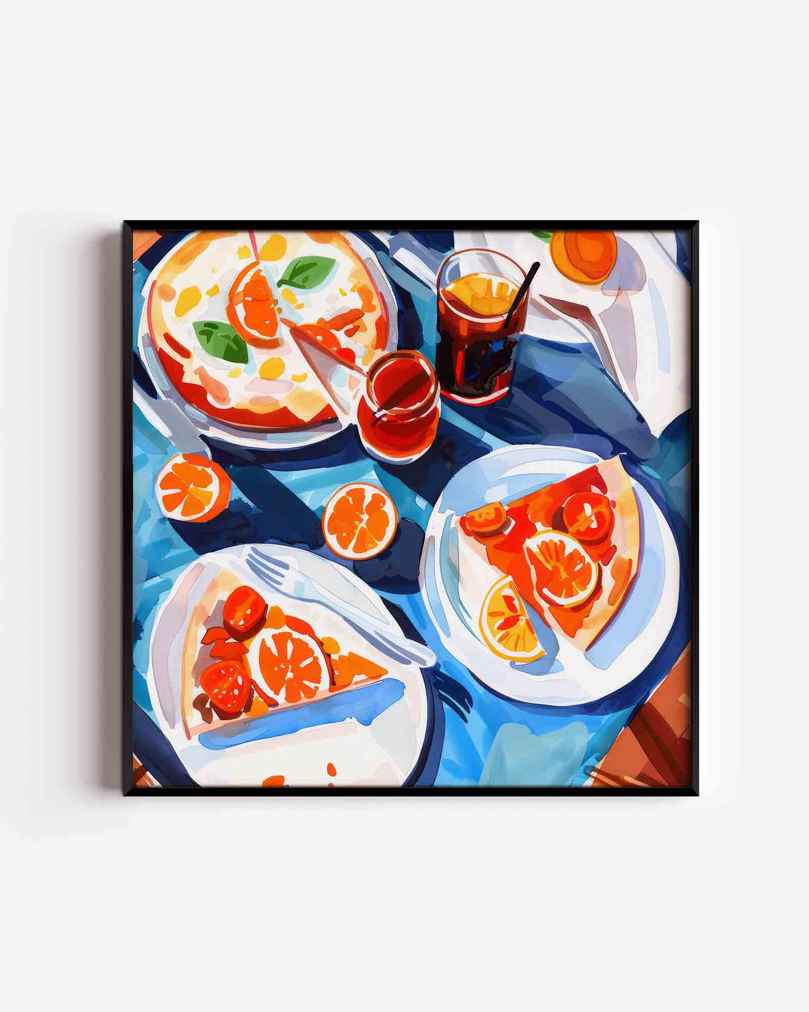 Pizza en citrus Poster