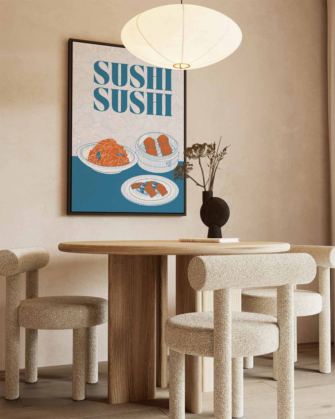 Sushi Delight Poster Kunstwerk-canvas-dibond-plexiglas-wanddecoratie-WallArtistic