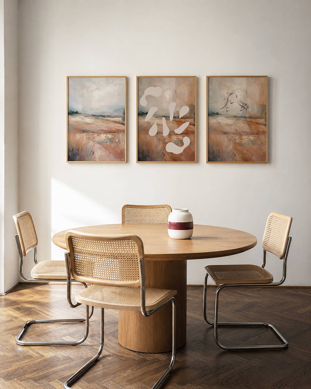 Zachte landschapstonen Posterset
