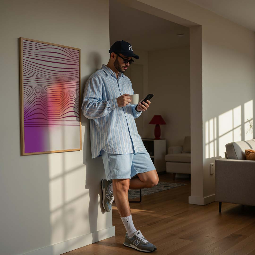 Modieuze Geometrische Print Poster-WallArtistic