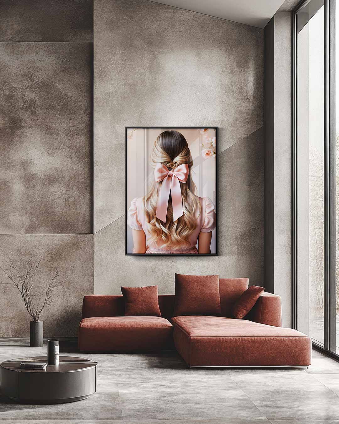 Roze Elegantie in Bloesems Kunstwerk-canvas-dibond-plexiglas-wanddecoratie-WallArtistic