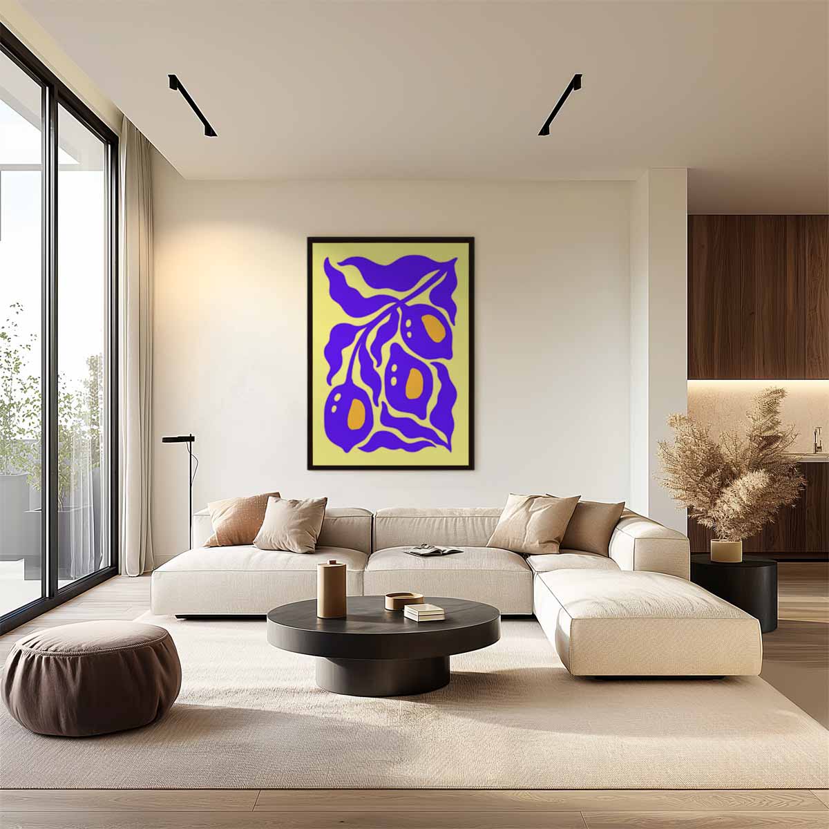 Speelse Citroenen Kunstwerk-canvas-dibond-plexiglas-wanddecoratie-WallArtistic
