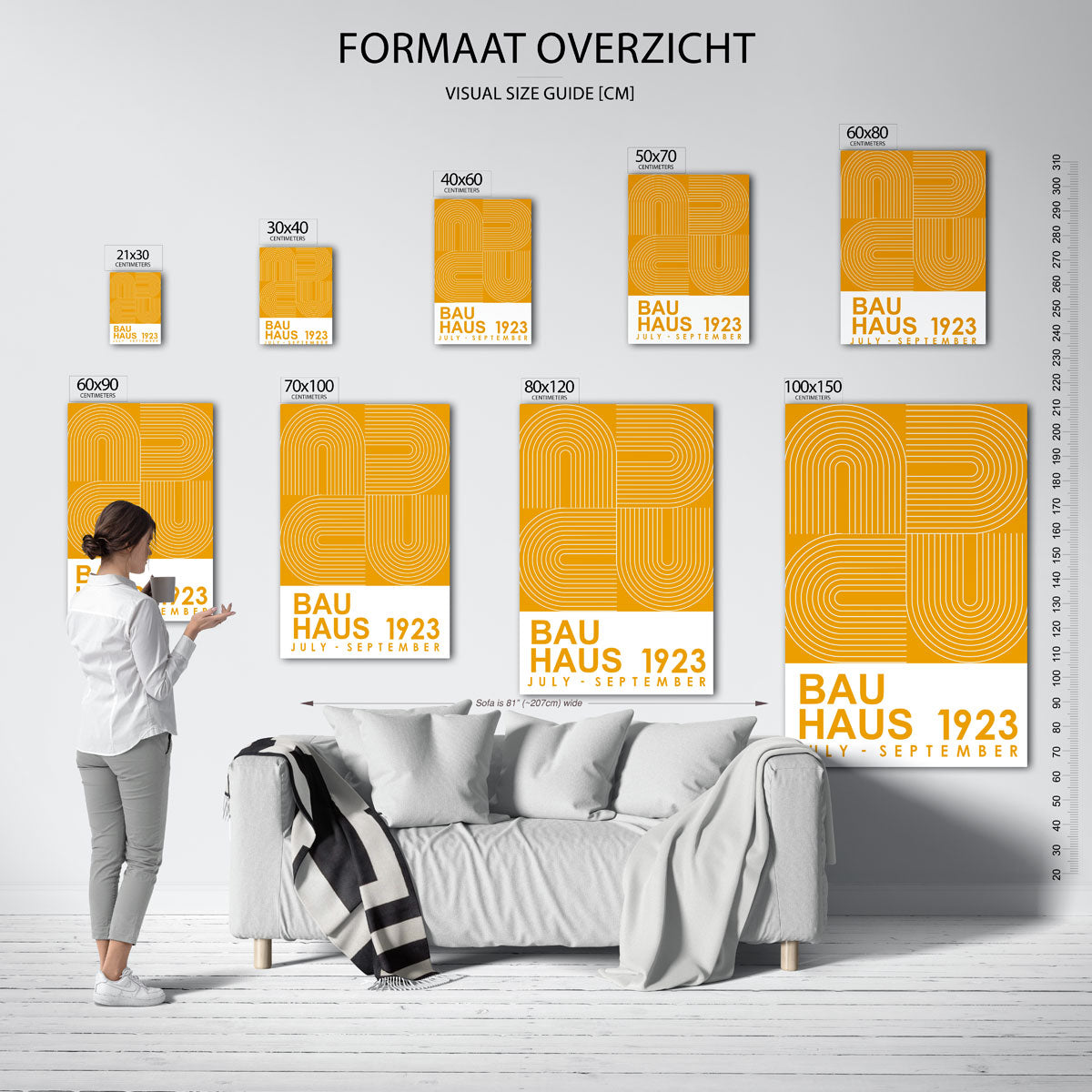 Lijnen en vlakkenspel Poster