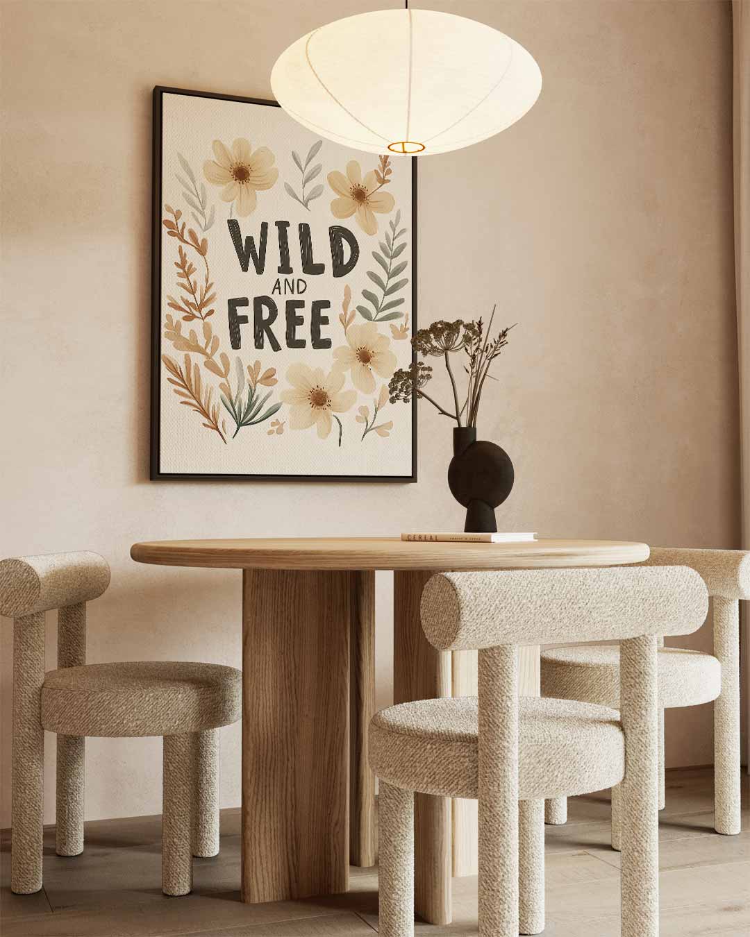 Wild and Free Bloemenprint Kunstwerk-canvas-dibond-plexiglas-wanddecoratie-WallArtistic