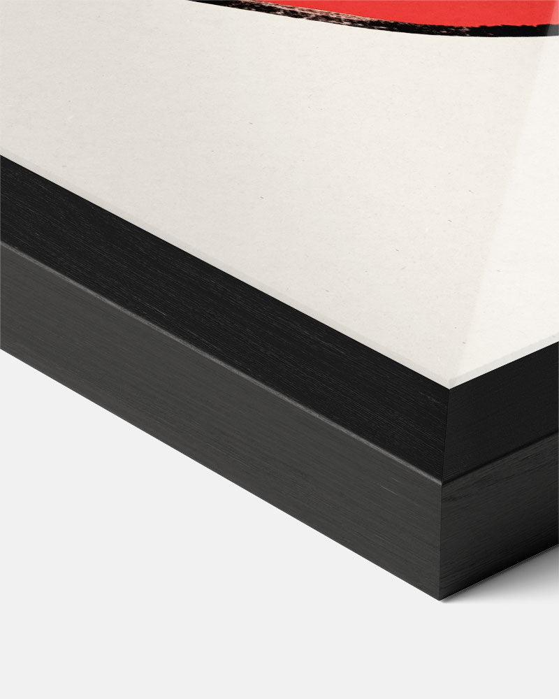 Minimalistische Rode Appel Poster-WallArtistic