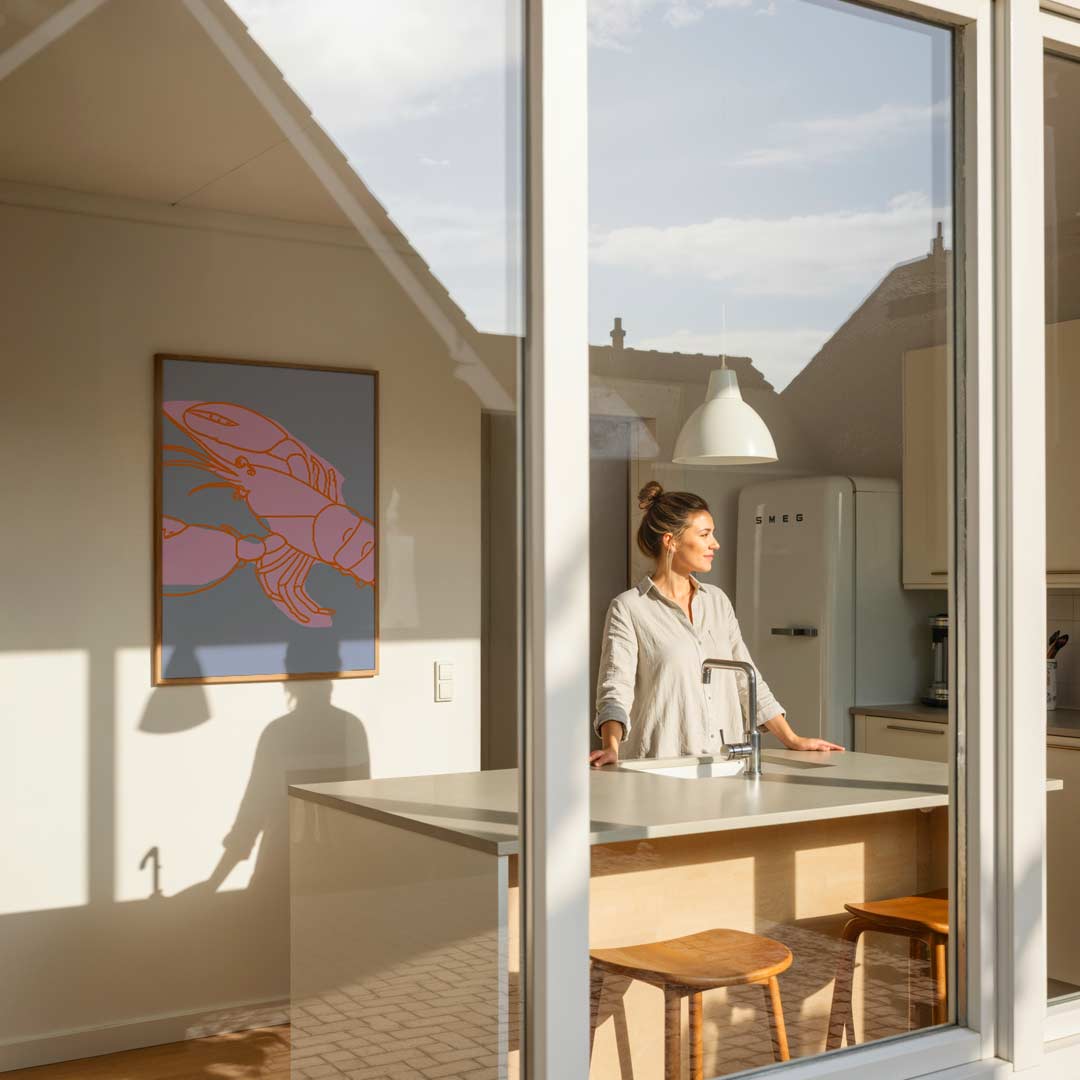 Moderne Kunstposter met Kreeftontwerp Poster-WallArtistic