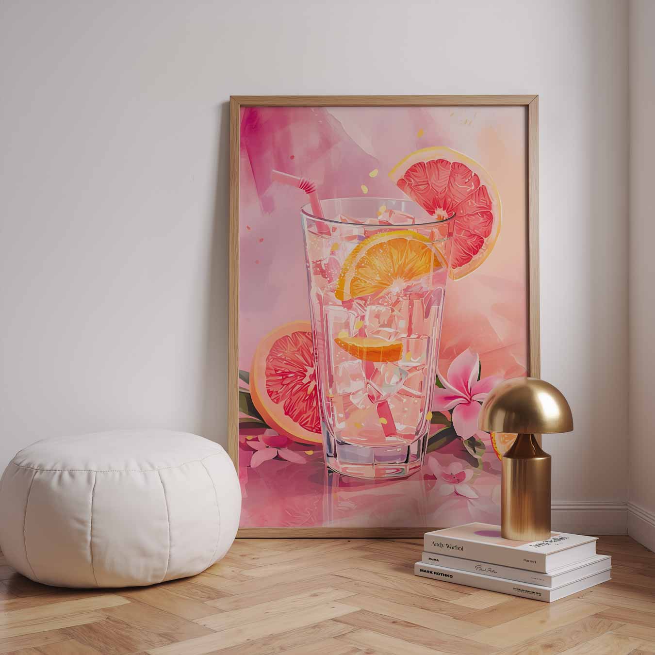 Zomerse Citrus Cocktail Poster-WallArtistic