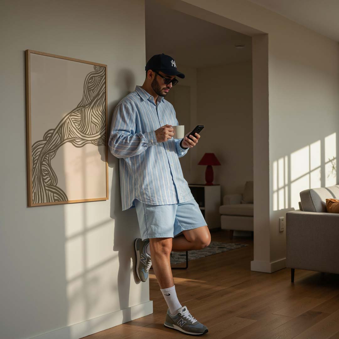 Organische Lijnen Poster-WallArtistic