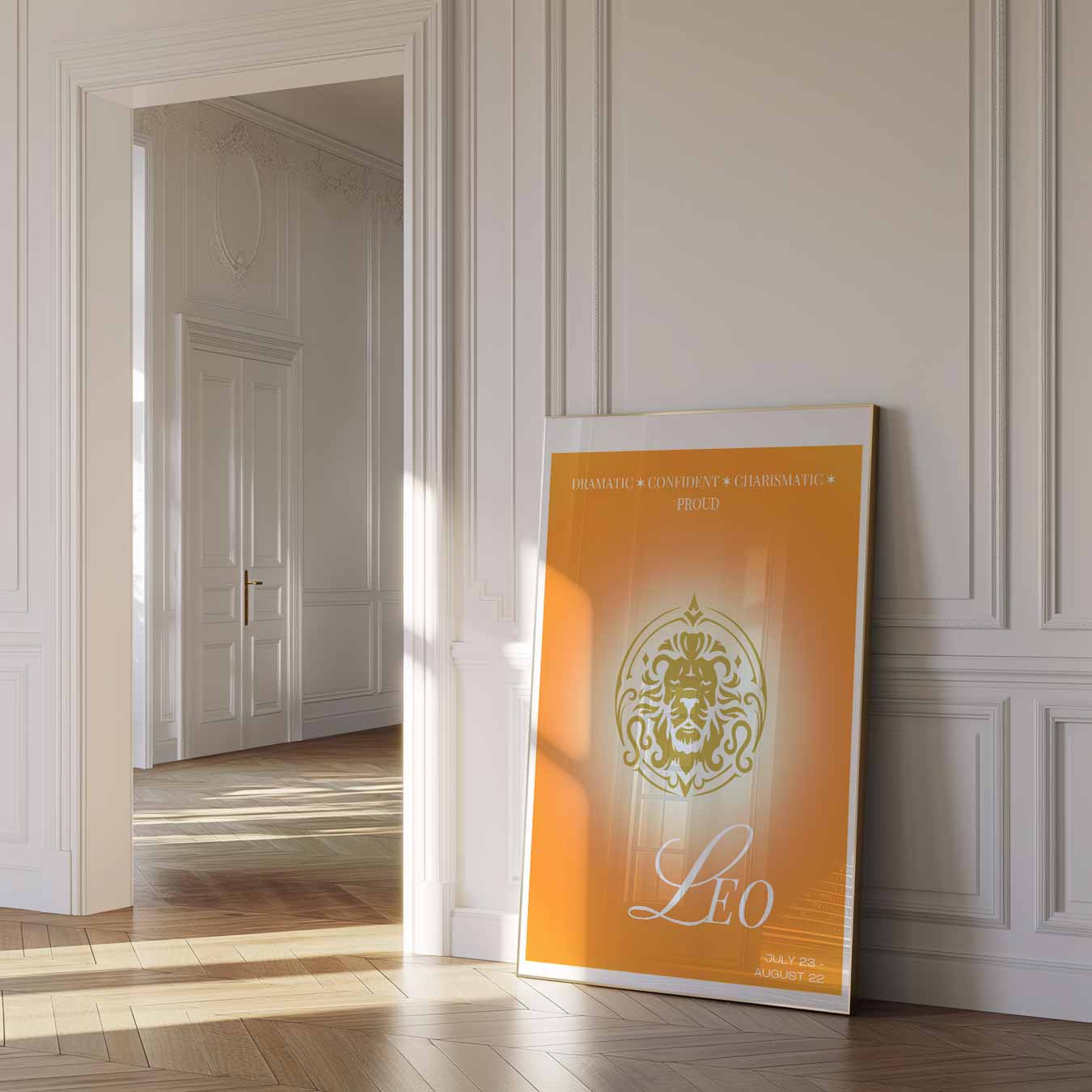 Leeuw - Sterrenbeeld Poster