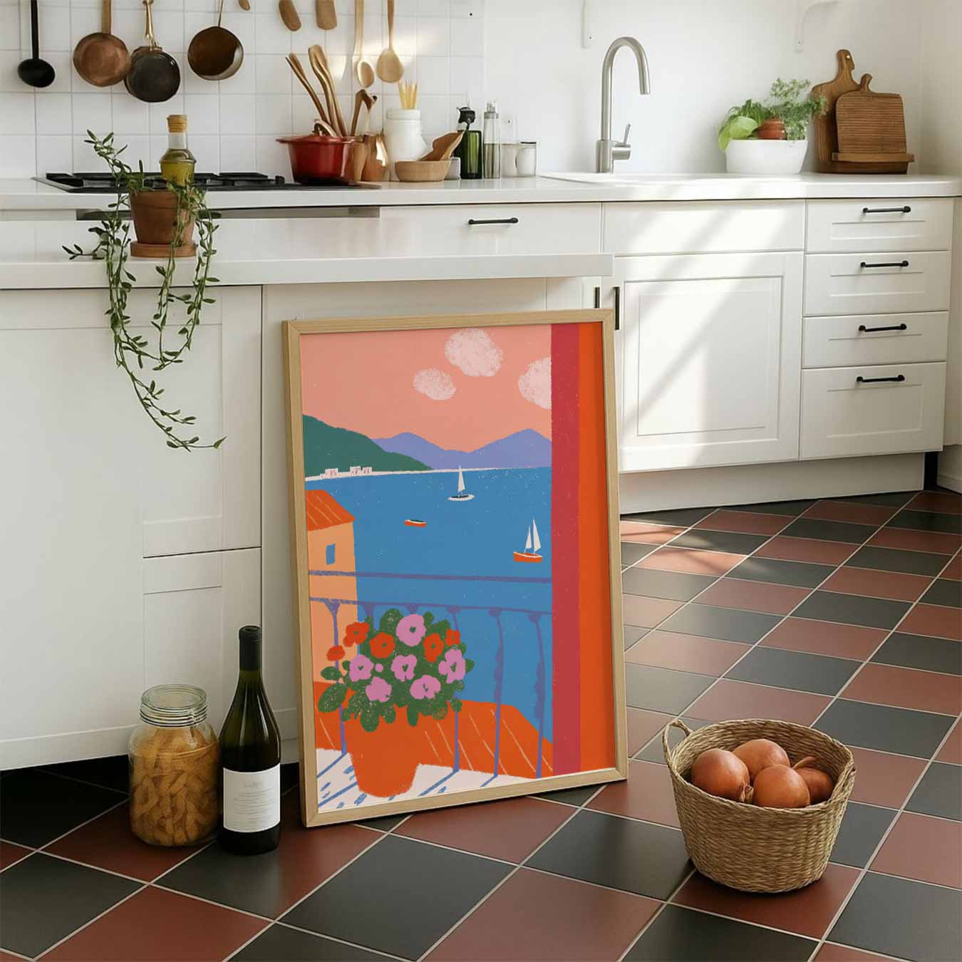 Zomer aan Zee Poster-WallArtistic