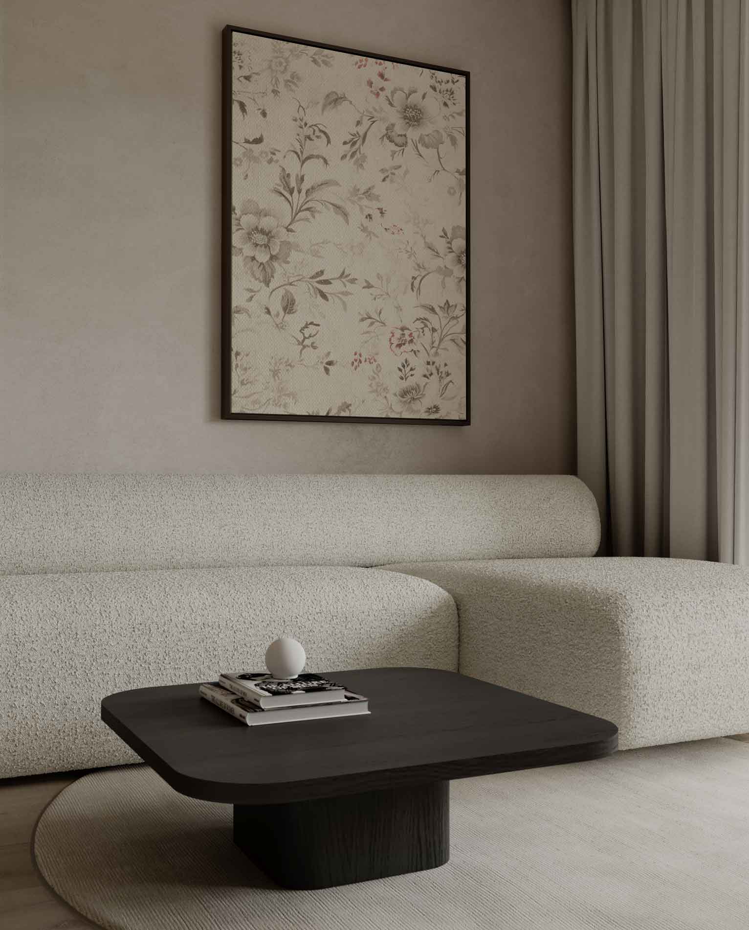 Elegante Bloemenpracht Behang Kunstwerk-canvas-dibond-plexiglas-wanddecoratie-WallArtistic